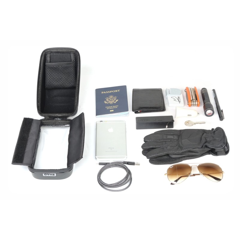 soporte telefono movil 6 6 con bolsillo 180 x 90 mm shad x0sg75h