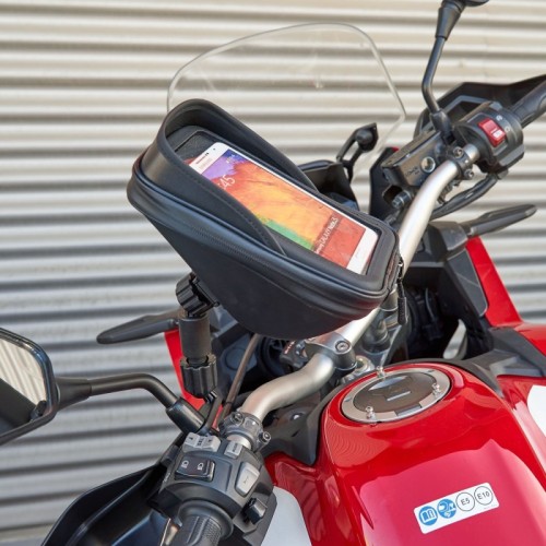 soporte retrovisor smartphone sg76 con bolsillo 180 x 90 mm