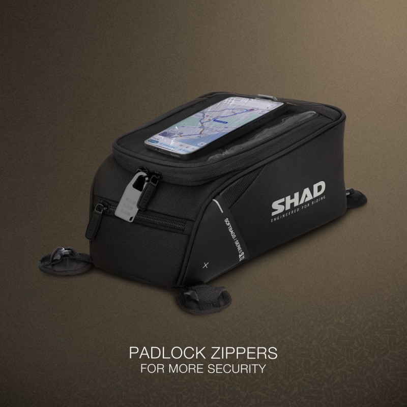 bolsa deposito imanes shad x0sl121m sl12m 5 litros para moto