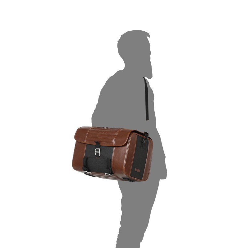 bolsa sillin moto shad acabado piel cafe racer x0sr28