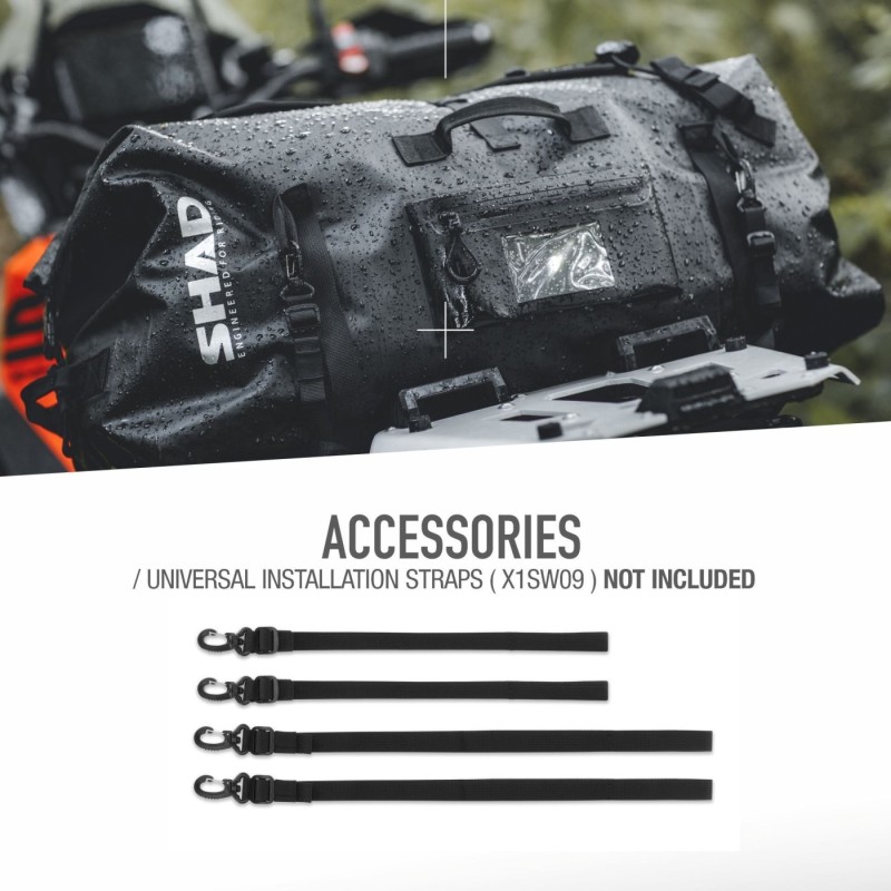 mochila trasera impermeable shad x0sw80 70 l 700 350 310 mm