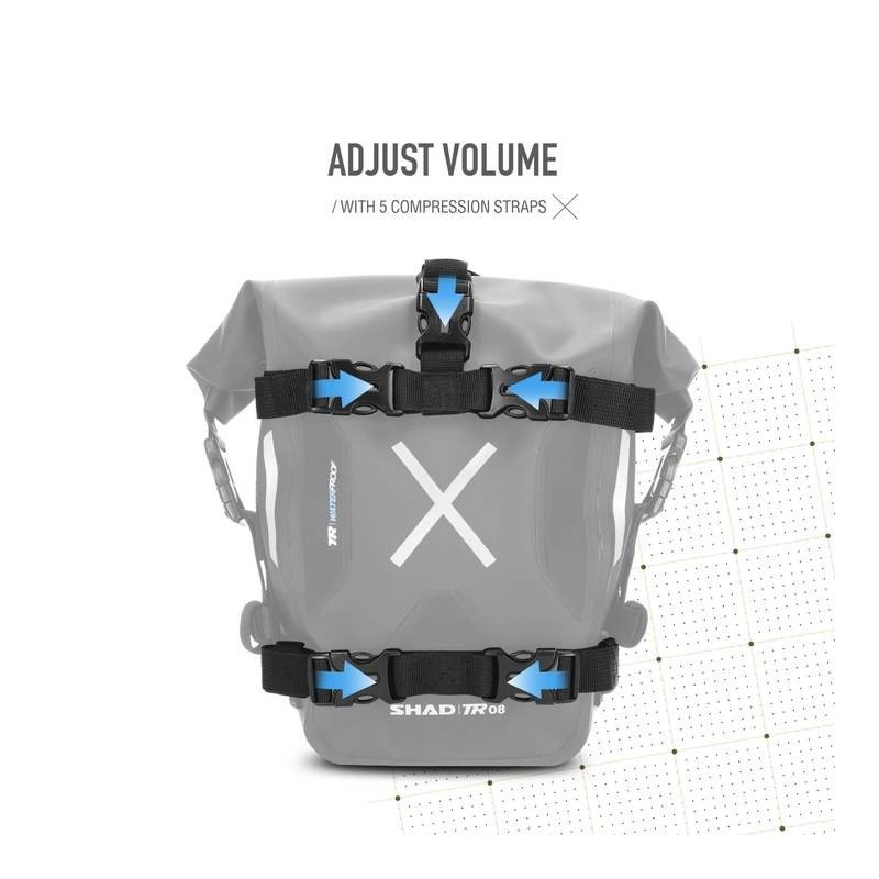bolsa multiuso shad tr08 impermeable 8 litros x0tr08