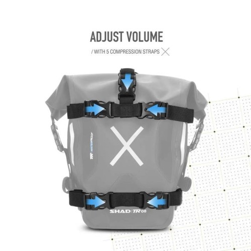 bolsa multiuso shad tr08 impermeable 8 litros x0tr08