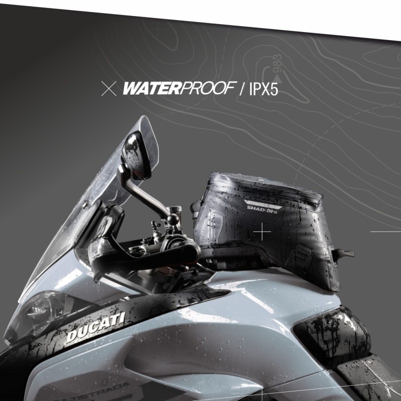 bolsa de deposito moto shad x0tr10cl terra tr10cl impermeable 7 litros