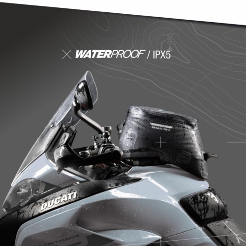 bolsa de deposito moto shad x0tr10cl terra tr10cl impermeable 7 litros
