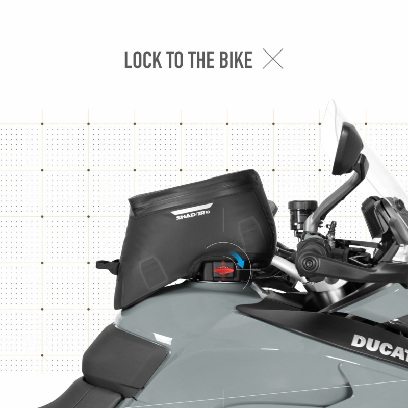 bolsa de deposito moto shad x0tr10cl terra tr10cl impermeable 7 litros