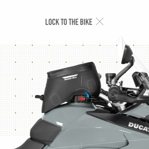 bolsa de deposito moto shad x0tr10cl terra tr10cl impermeable 7 litros