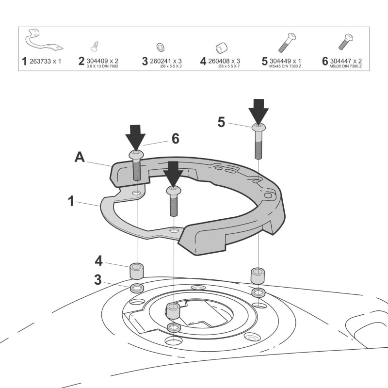 fijacion click system shad y017cs deposito yamaha mt 07