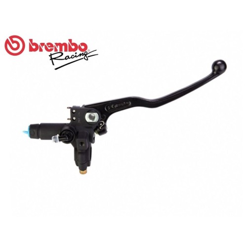 bomba de freno delantera brembo 10505310 ps16 negra con maneta negra