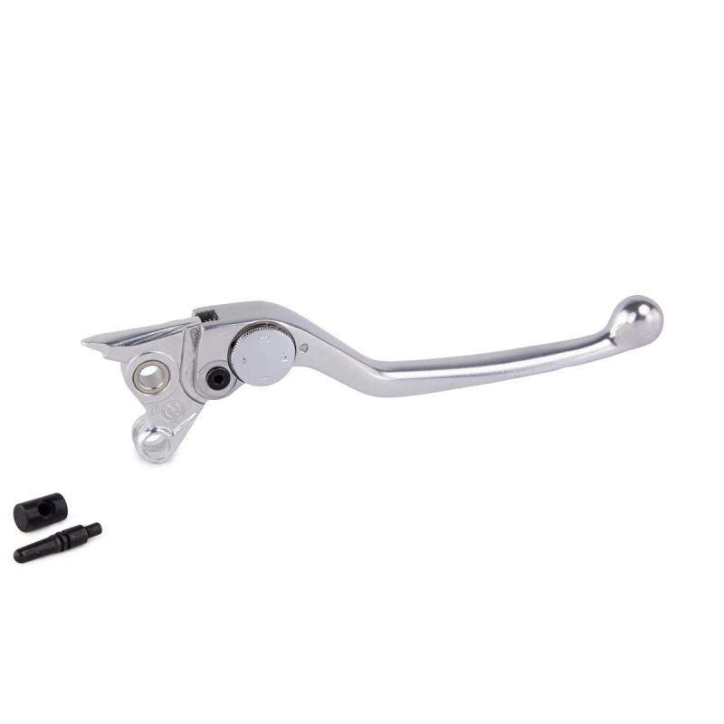 maneta de freno moto brembo 110950056 regulable plata para bomba psc16