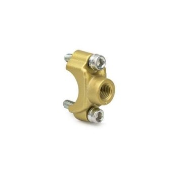 abrazadera de bomba brembo 110437257 dorada con soporte de espejo m10x1 25 rosca izquierda