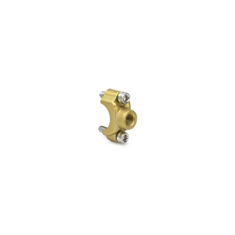abrazadera de bomba brembo 110437257 dorada con soporte de espejo m10x1 25 rosca izquierda