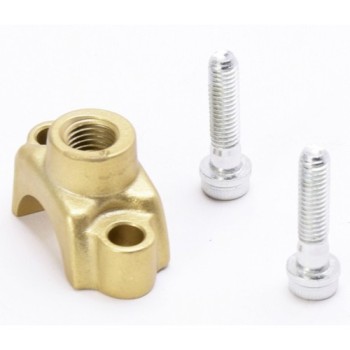 abrazadera de bomba brembo 110437257 dorada con soporte de espejo m10x1 25 rosca izquierda 2