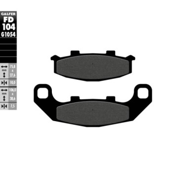 pastillas de freno moto galfer semi metal fd104g10