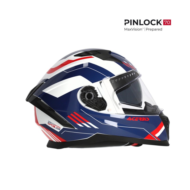 casco integral acerbis homologacion 22 06 blanco azul y rojo 0026016 034 talla s