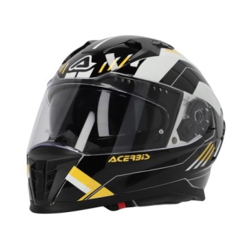 casco integral acerbis homologacion 22 06 negro y amarillo 0026016 318 talla s