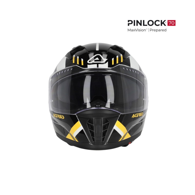 casco integral acerbis homologacion 22 06 negro y amarillo 0026016 318 talla s