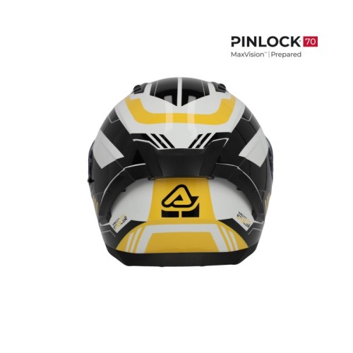 casco integral acerbis homologacion 22 06 negro y amarillo 0026016 318 talla s