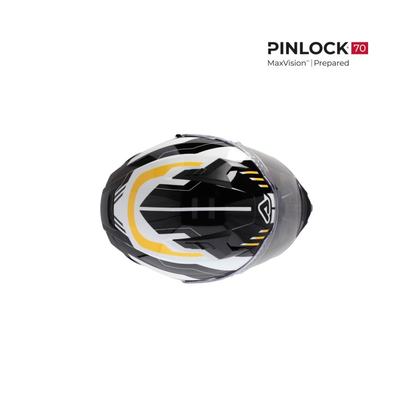 casco integral acerbis homologacion 22 06 negro y amarillo 0026016 318 talla s