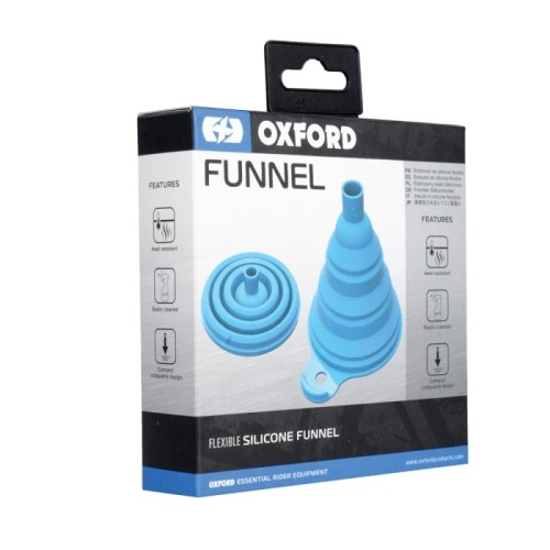embudo de silicona oxford ox619 plegable azul 142 x 110 mm