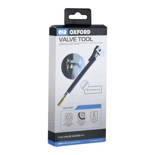 adaptador de acceso a valvula oxford ox753 schrader con tubo flexible 167 mm