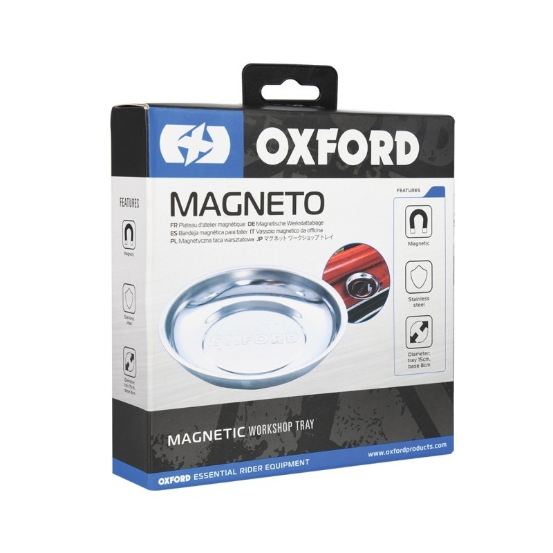bandeja magnetica de taller oxford ox772 magneto acero inoxidable 150 mm