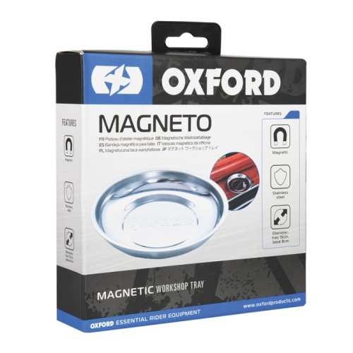 bandeja magnetica de taller oxford ox772 magneto acero inoxidable 150 mm
