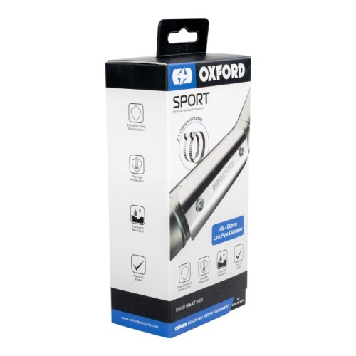 protector termico de escape oxford ox879 sport acero inoxidable