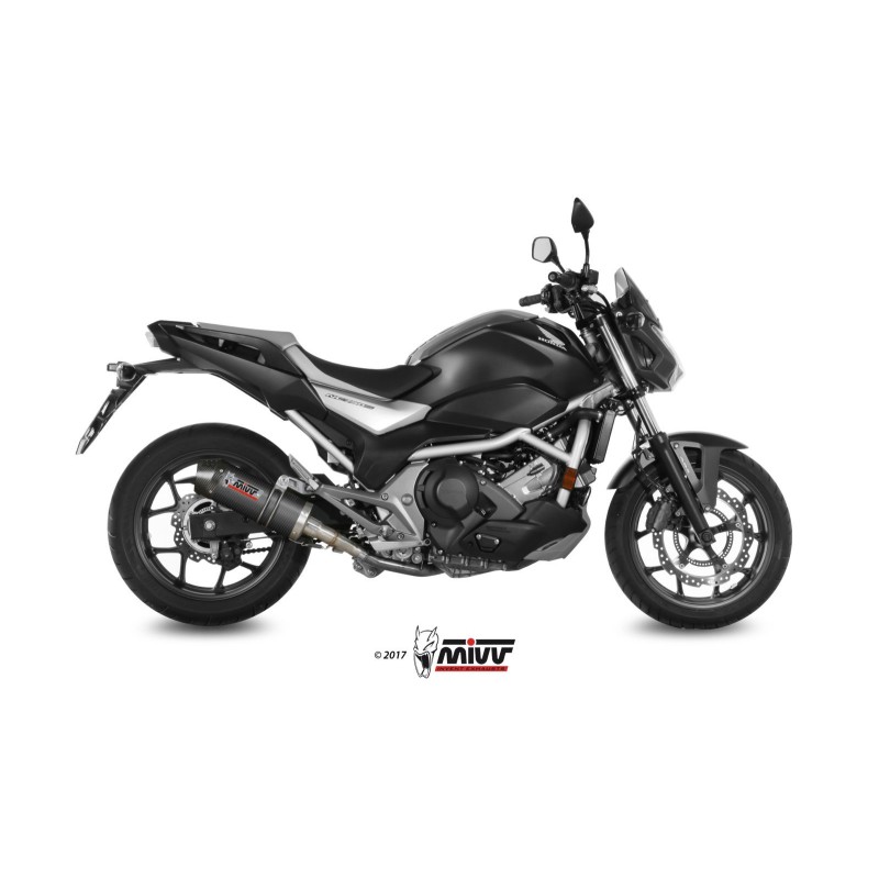 silencioso mivv oval carbono c tapa carbono honda integra750 2016 20 nc 750 s x 2016 22