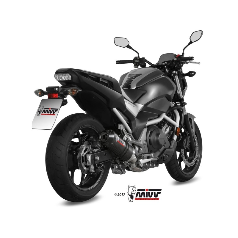 silencioso mivv oval carbono c tapa carbono honda integra750 2016 20 nc 750 s x 2016 22