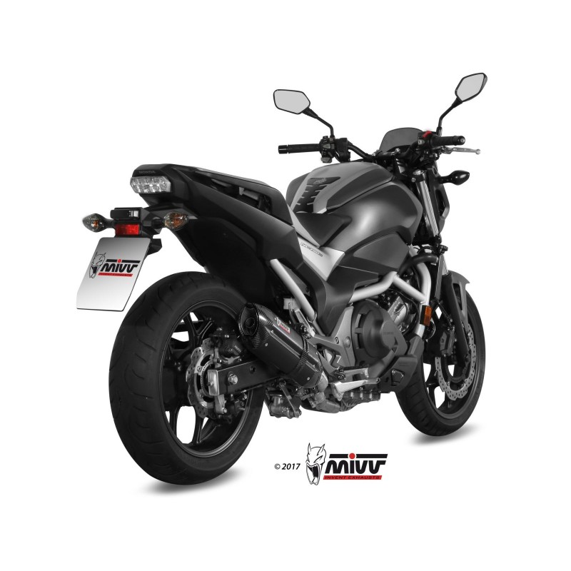 silencioso mivv suono acero negro carbon honda integra750 2016 20 nc 750 s x 2016 22