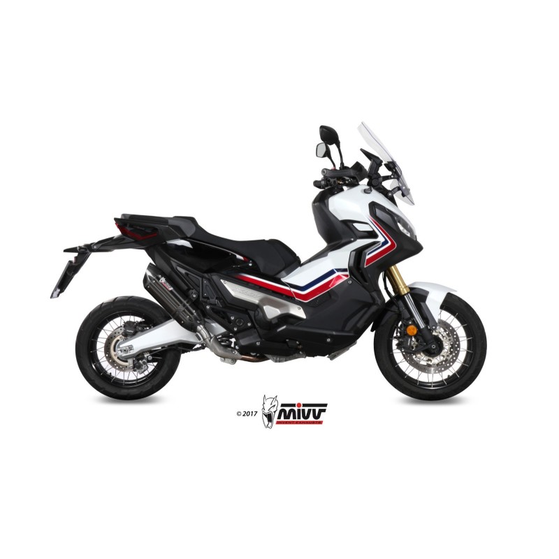 silencioso mivv suono acero negro carbon honda x adv 750 2017 26 h 066 l9