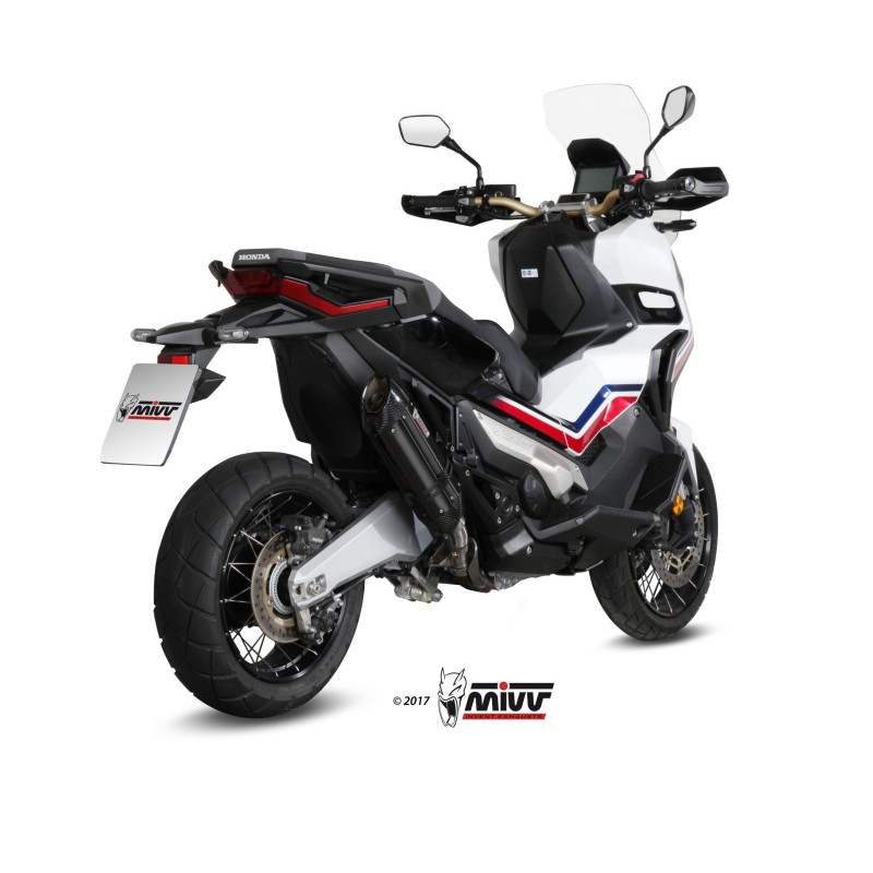 silencioso mivv suono acero negro carbon honda x adv 750 2017 26 h 066 l9