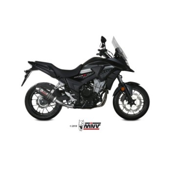 silencioso mivv oval carbono c tapa carbono honda cb 500 x 2017 20 h 067 l3c 2