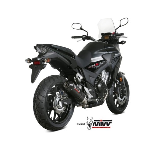 silencioso mivv oval carbono c tapa carbono honda cb 500 x 2017 20 h 067 l3c
