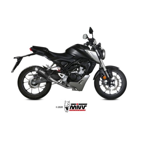 escape completo mivv 1x1 gp pro carbono honda cb 125 r 2018 20 h 074 l2p