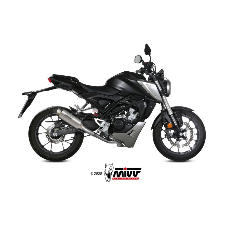 escape completo mivv 1x1 gp pro titan honda cb 125 r 2018 20 h 074 l6p