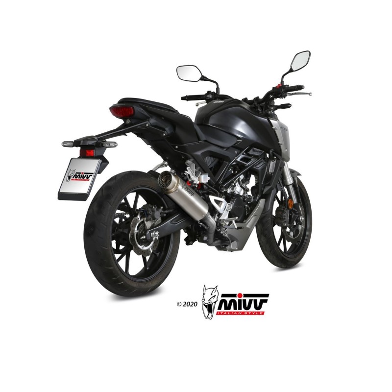 escape completo mivv 1x1 gp pro titan honda cb 125 r 2018 20 h 074 l6p