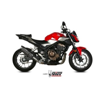 silencioso mivv suono acero negro carbon honda cb 500 f 2019 21 h 075 l9 2