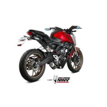 escape completo mivv 1x1 mk3 carbono honda cb 125 r 2021 24 h 078 sm3c 2