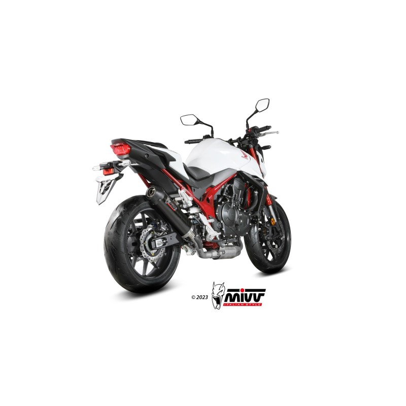 silencioso mivv oval carbono c tapa carbono honda cb750 hornet 2023 26 h 085 l3c