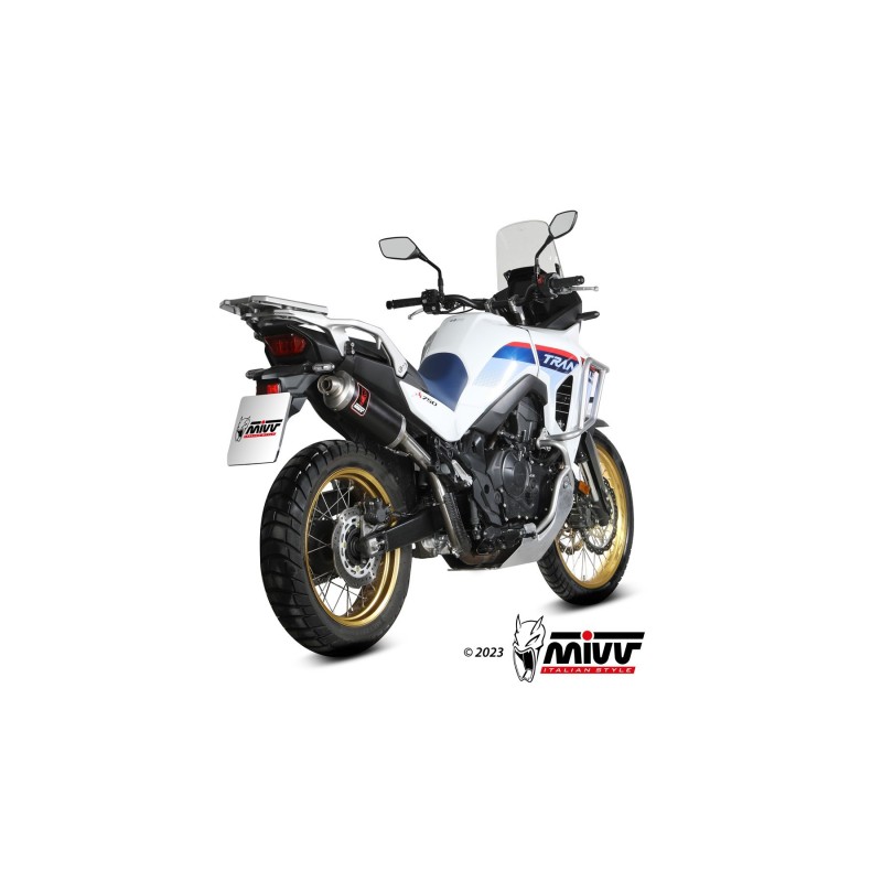 silencioso mivv dakar black honda xl750 transalp2023 26 h 087 ldkb