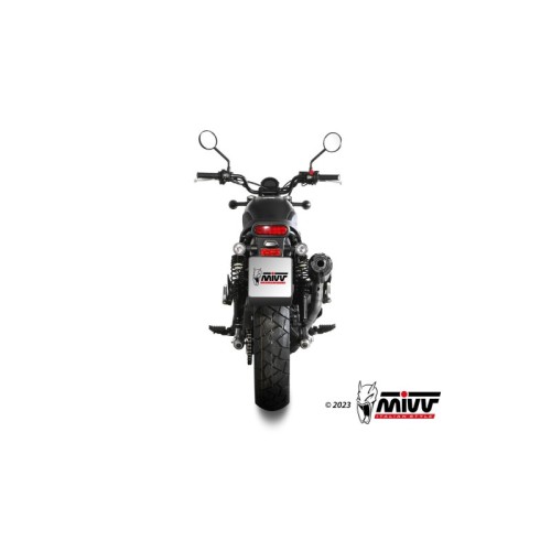 silencioso mivv hr 1 black con tapa en carbono larga honda cl 500 2023 24 h 090 lh1bg