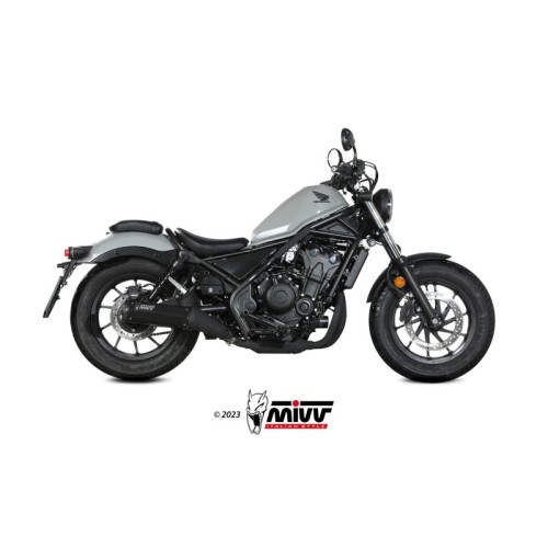 silencioso mivv hr 1 black con tapa en carbono honda cmx 500 rebel 2022 24 h 091 lh1bc