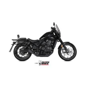 silencioso mivv hr 1 black con tapa en carbono honda cmx 1100 rebel 2022 24 h 092 lh1bc 2