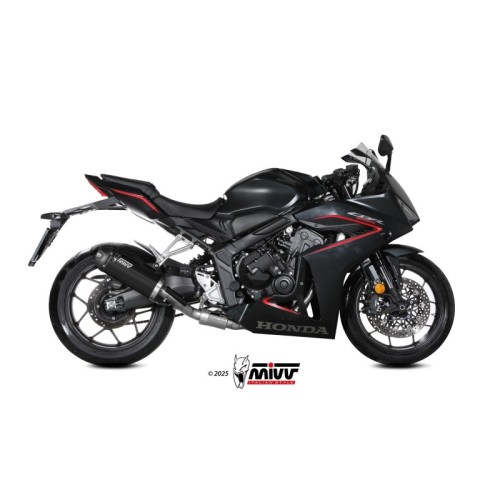 escape completo mivv 4x2x1 ak 1 black con tapa de carbono honda cb 650 r 2024 25 h 094 lzk
