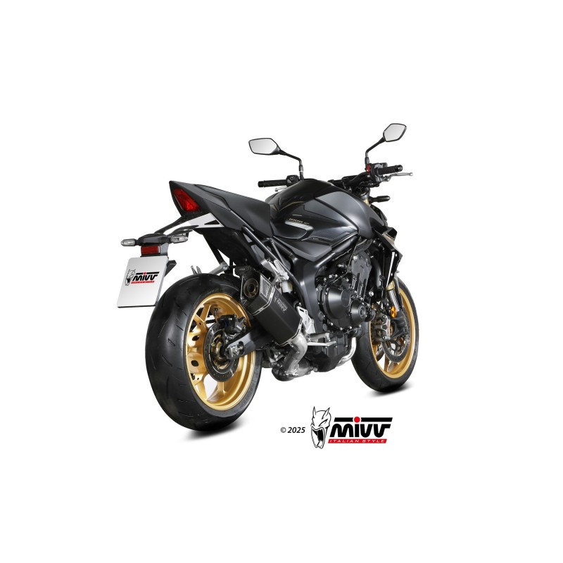 silencioso mivv sr 1 black titanio honda cb 1000 hornet 2025 h 095 lr1tb