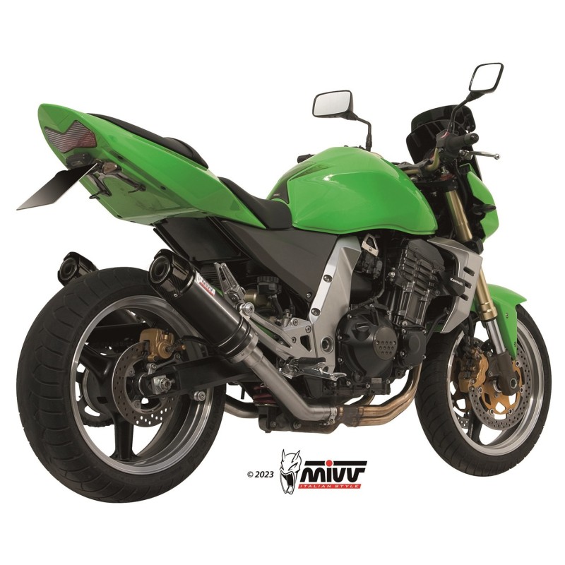 silenciosos mivvgp acero negro carbon kawasaki z1000 2003 06 k 010 lxbc