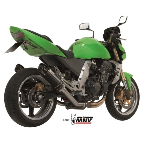 silenciosos mivvgp acero negro carbon kawasaki z1000 2003 06 k 010 lxbc
