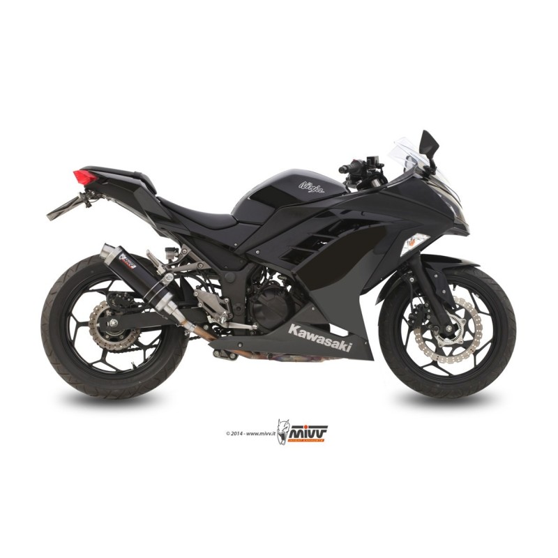 silencioso mivv gp black kawasaki ninja 300 2013 16 z300 2015 16 k 038 lxb